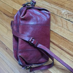 Burgundy red Madewell crossbody bag